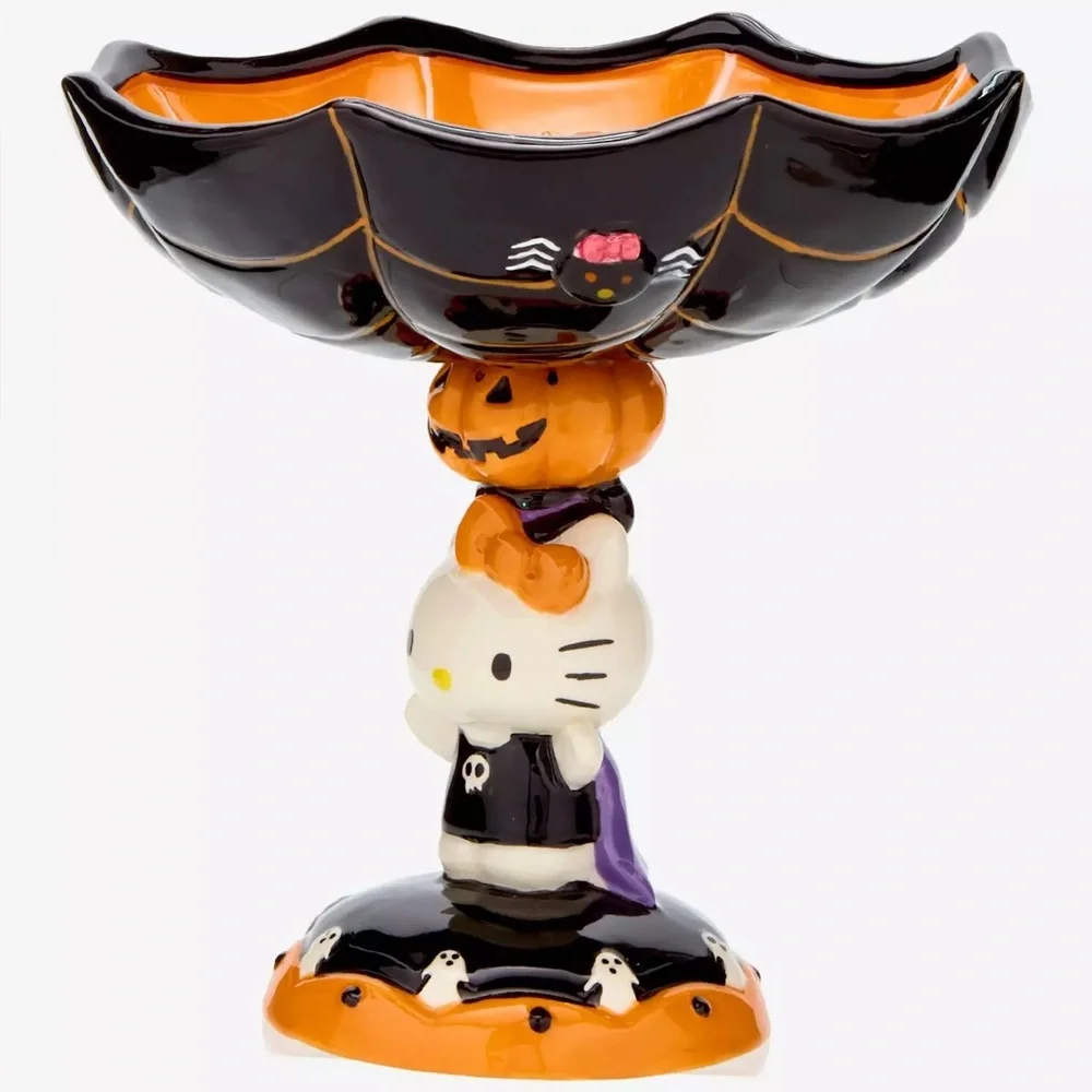 SANRIO x HELLO KITTY Spiderweb Halloween Candy Dish - Picture 2 of 8